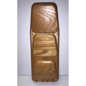 Vintage Oak Wood Wall Mount Mail Sorter Organizer Key Holder Cornwall USA